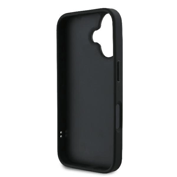 Karl Lagerfeld Quilted Signature iPhone 16 Case - Blackeng
