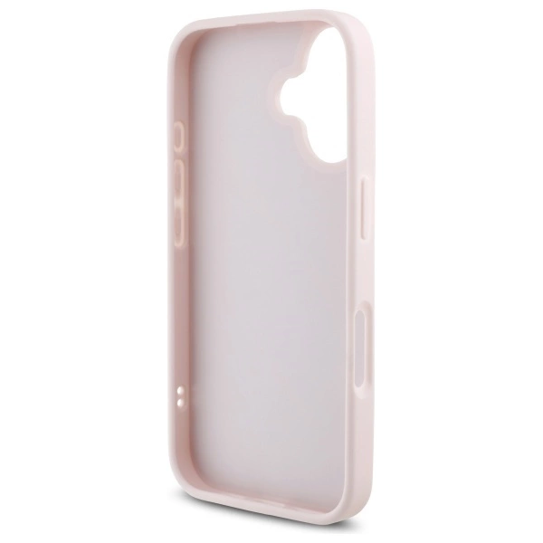 Karl Lagerfeld Quilted Signature iPhone 16 Case - Pinkeng