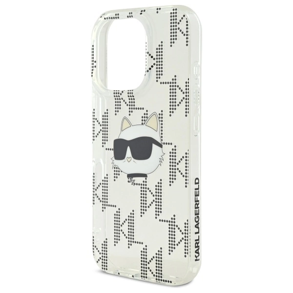 Karl Lagerfeld IML Choupette Head Electroplated iPhone 16 Pro Max Case - Cleareng
