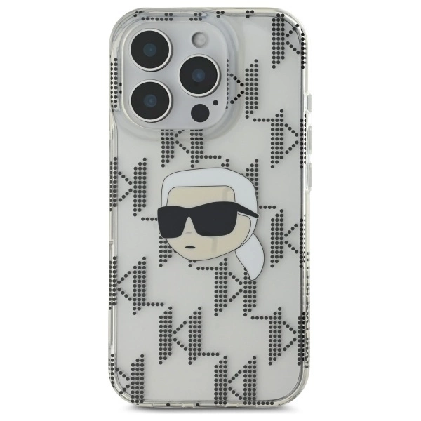 Karl Lagerfeld IML Karl Head Electroplated Case for iPhone 16 Pro Max - Cleareng