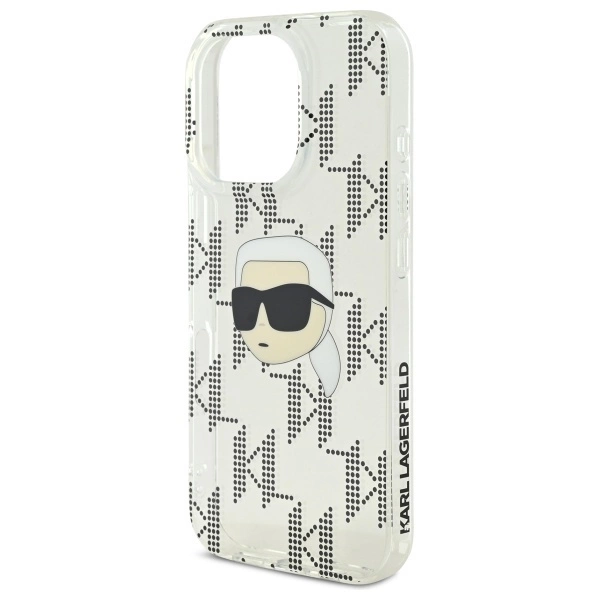 Karl Lagerfeld IML Karl Head Electroplated Case for iPhone 16 Pro Max - Cleareng