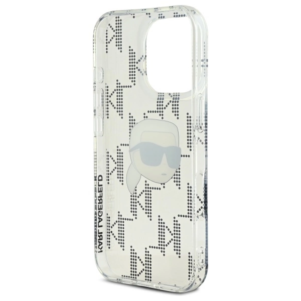 Karl Lagerfeld IML Karl Head Electroplated Case for iPhone 16 Pro Max - Cleareng