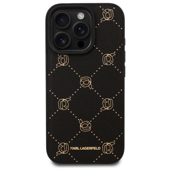 Karl Lagerfeld Magsafe Karl Head Case for iPhone 16 Pro Max - Blackeng