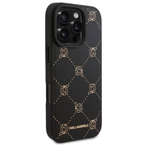Karl Lagerfeld Magsafe Karl Head Case for iPhone 16 Pro Max - Blackeng