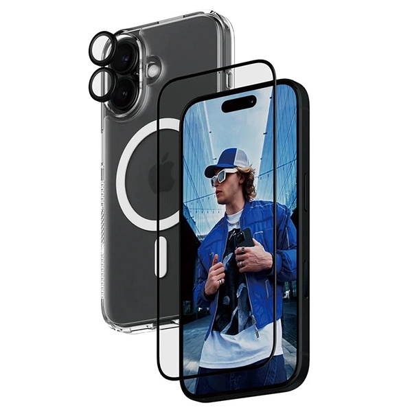PanzerGlass Bundle 3in1 iPhone 16 6.1" D3O Hardcase + Screen Protector UWF+ Lens B1291+2861+1283eng