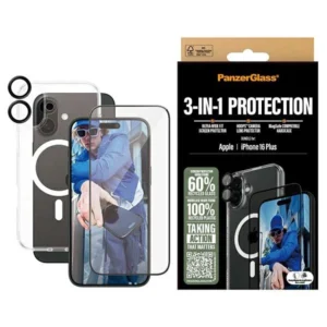 PanzerGlass Bundle 3in1 iPhone 16 Plus 6.7" D3O Hardcase + Screen Protector UWF+ Lens B1293+2863+1283eng