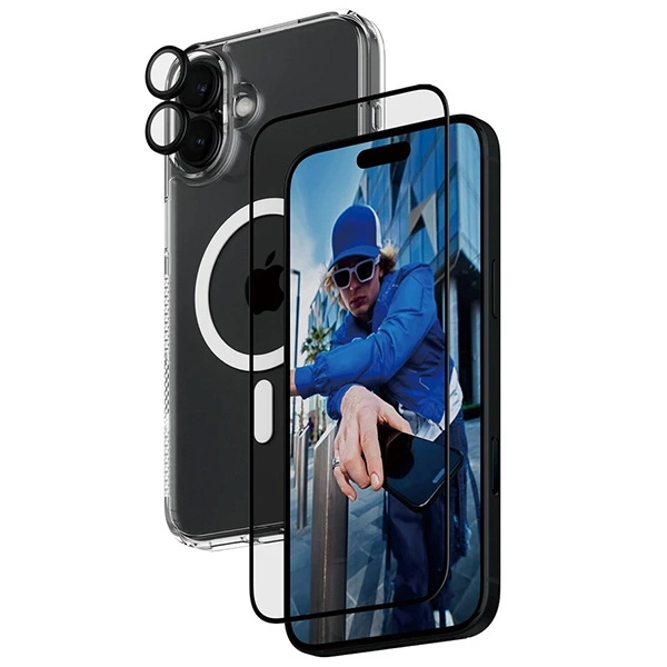 177978_2 PanzerGlass Bundle 3in1 iPhone 16 Plus 6.7" D3O Hardcase + Screen Protector UWF+ Lens B1293+2863+1283eng