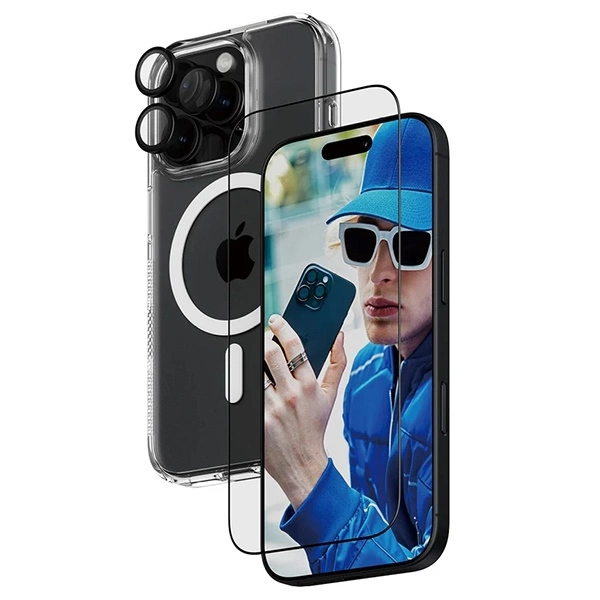 PanzerGlass Bundle 3in1 iPhone 16 Pro 6.3" D3O Hardcase + Screen Protector UWF+ Lens B1292+2862+1284eng