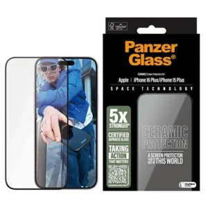 PanzerGlass Ceramic Screen Protector iPhone 16 Plus 6.7" Ultra-Wide Fit 2855eng