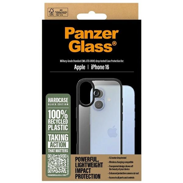 PanzerGlass HardCase iPhone 16 6.1" black/black 1295eng