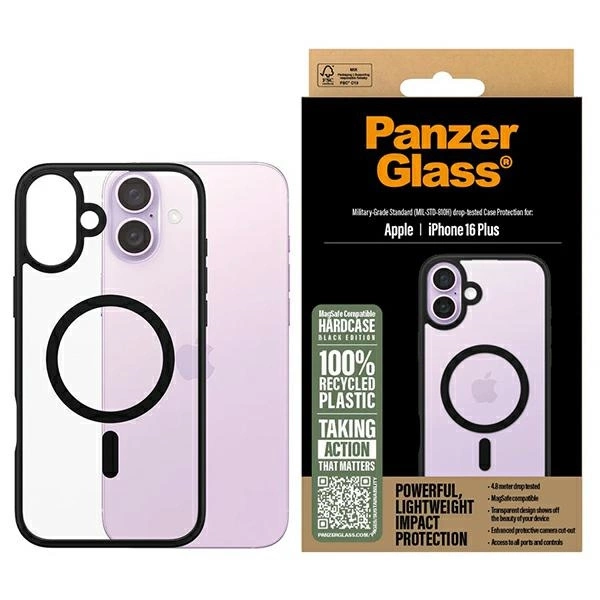 PanzerGlass HardCase iPhone 16 Plus 6.7" black/black MagSafe 1303eng