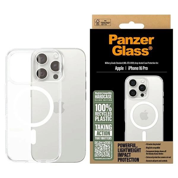 PanzerGlass HardCase iPhone 16 Pro 6.3" white MagSafe 1292eng