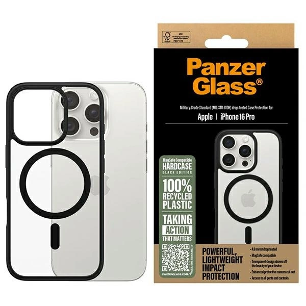 178003_1 PanzerGlass HardCase iPhone 16 Pro 6.3" black/black MagSafe 1302eng
