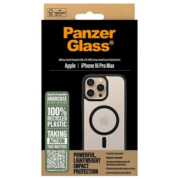 178007_4 PanzerGlass HardCase iPhone 16 Pro Max 6.9" black/black MagSafe 1304eng