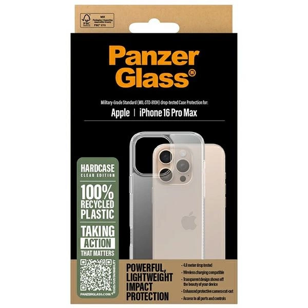 178008_4 PanzerGlass HardCase iPhone 16 Pro Max 6.9" Clear/Transparent 1290eng