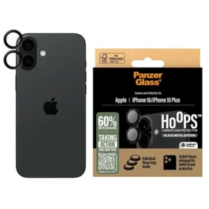 PanzerGlass Hoops Black Lens Protector iPhone 16 6.1" / 16 Plus 6.7" 1283eng