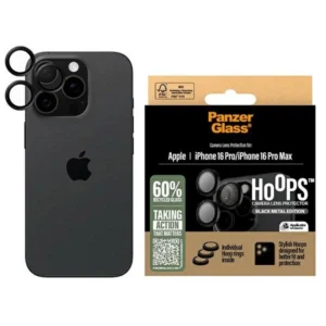 PanzerGlass Hoops Black Lens Protector iPhone 16 Pro 6.3" / 16 Pro Max 6.9" 1284eng