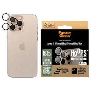 PanzerGlass Hoops Transparent Lens Protector iPhone 16 Pro 6.3" / 16 Pro Max 6.9" 1286eng