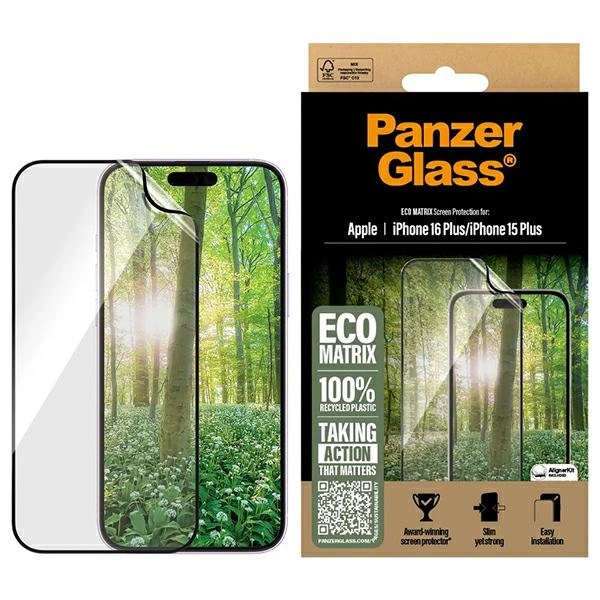 178016_1 PanzerGlass MATRIX Screen Protector iPhone 16 Plus 6.7" Ultra-Wide Fit 2871eng