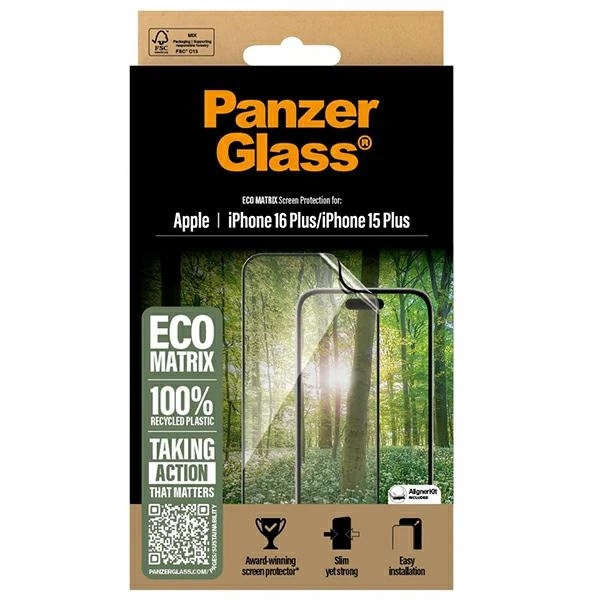 178016_4 PanzerGlass MATRIX Screen Protector iPhone 16 Plus 6.7" Ultra-Wide Fit 2871eng