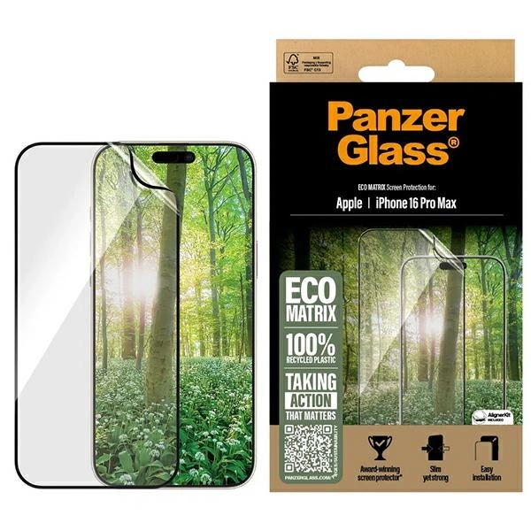 178018_1 PanzerGlass MATRIX Screen Protector iPhone 16 Pro Max 6.9" Ultra-Wide Fit 2872eng