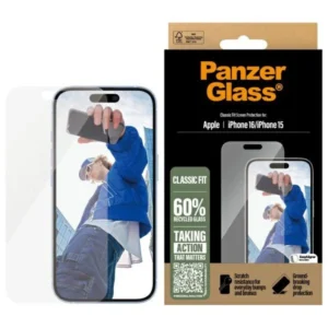 PanzerGlass Screen Protector iPhone 16 6.1" Classic Fit 2873eng