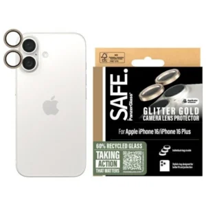 SAFE by PanzerGlass iPhone 16 6.1" / 16 Plus 6.7" Lens Protector gold/glitter gold SAFE95894eng