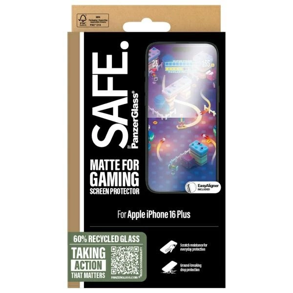 SAFE by PanzerGlass iPhone 16 Plus 6.7" Gaming Screen Protector Ultra-Wide Fit SAFE95888eng