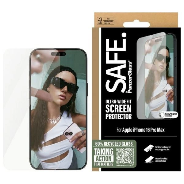 SAFE by PanzerGlass iPhone 16 Pro Max 6.9" Screen Protector Ultra-Wide Fit SAFE95878eng