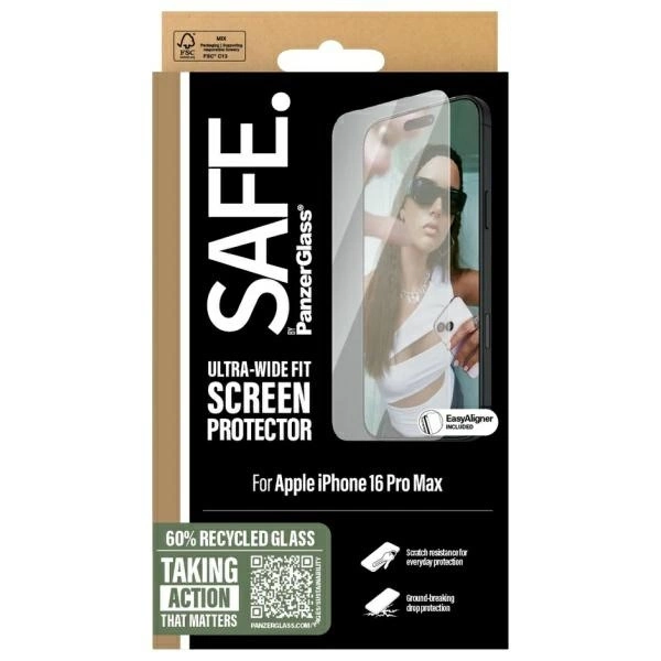 SAFE by PanzerGlass iPhone 16 Pro Max 6.9" Screen Protector Ultra-Wide Fit SAFE95878eng
