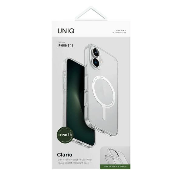 Uniq Clario iPhone 16 6.1" Magclick Charging case transparent/lucent cleareng