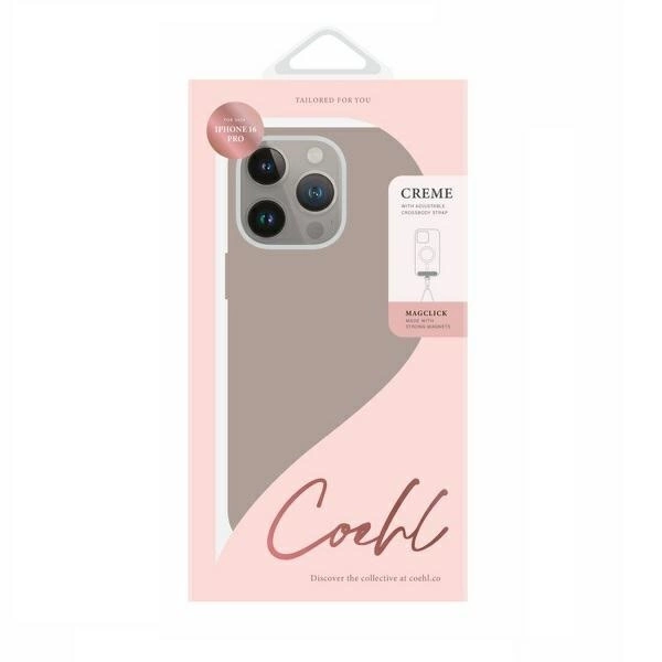 Uniq Coehl Creme iPhone 16 Pro 6.3" Magnetic Charging case gray/taupe grayeng