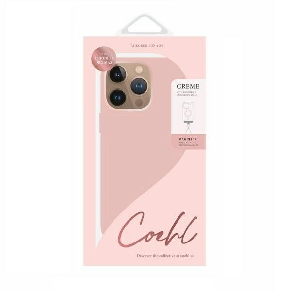 Uniq case Coehl Creme iPhone 16 Pro Max 6.9" Magnetic Charging pink/ballet pinkeng
