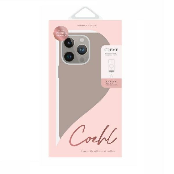 Uniq Coehl Creme iPhone 16 Pro Max 6.9" Magnetic Charging case gray/taupe grayeng