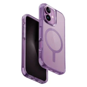 Uniq Combat iPhone 16 6.1" Magclick Charging case pink/gray pinkeng