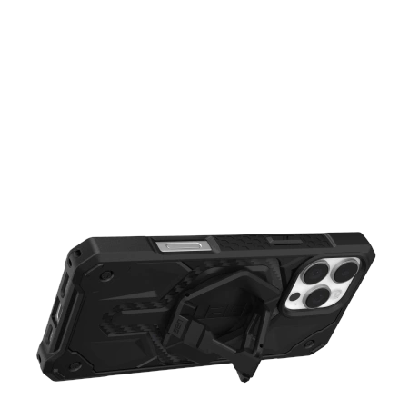 UAG Monarch Pro Magsafe Bundle Case with Magnetic Ring Stand for iPhone 16 Pro Max - Blackeng