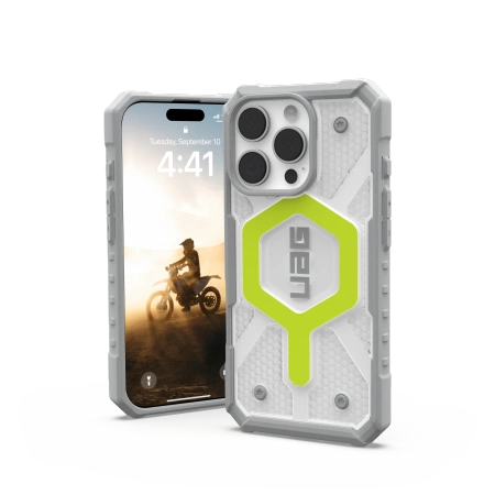 178133_3 UAG Pathfinder Clear Magsafe iPhone 16 Pro Case Compatible with MagSafe - Greeneng