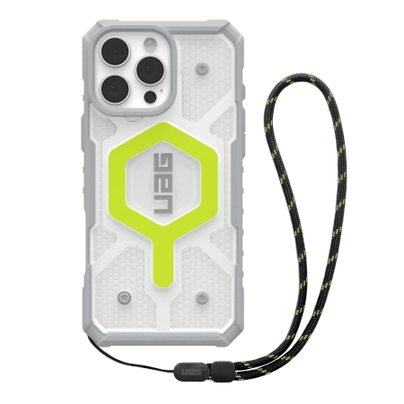 UAG Pathfinder Clear Magsafe Bundle Case with Lanyard for iPhone 16 Pro Max - Greeneng