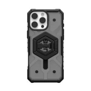 UAG Pathfinder Clear Magsafe Bundle Case with Magnetic Ring Stand for iPhone 16 Pro Max - Blackeng