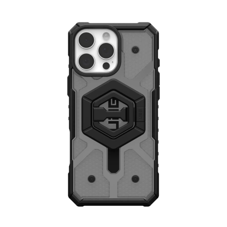 UAG Pathfinder Clear Magsafe Bundle Case with Magnetic Ring Stand for iPhone 16 Pro Max - Blackeng