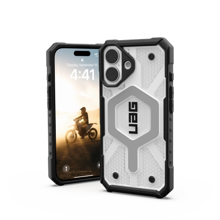 178140_3 UAG Pathfinder Clear Magsafe iPhone 16 Case - Whiteeng