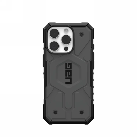 178142_1 UAG Pathfinder Magsafe case for iPhone 16 Pro - silvereng