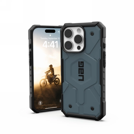 178144_3 UAG Pathfinder Magsafe iPhone 16 Pro Case - Blueeng