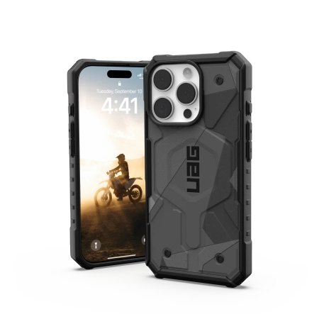 178151_3 UAG Pathfinder SE Magsafe iPhone 16 Pro Case - Grayeng