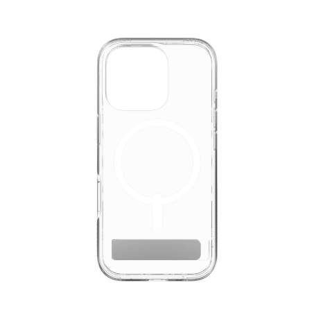 ZAGG Crystal Palace Snap Kickstand MagSafe Case with Stand for iPhone 16 Pro - Cleareng