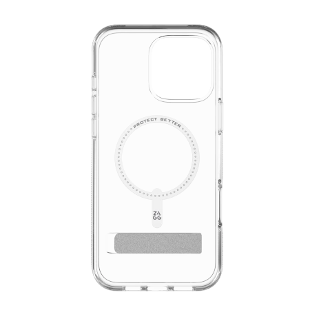 178189_2 ZAGG Crystal Palace Snap Kickstand MagSafe Case with Stand for iPhone 16 Pro Max - Cleareng