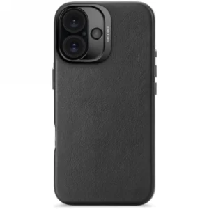 Decoded Leather Backcover with MagSafe for iPhone 16 - blackeng