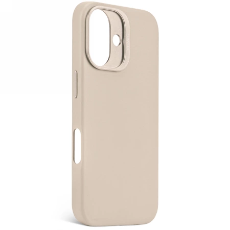 Decoded Leather Backcover with MagSafe for iPhone 16 - beigeeng
