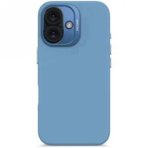 Decoded AntiMicrobial Silicone Backcover with MagSafe for iPhone 16 - Blueeng
