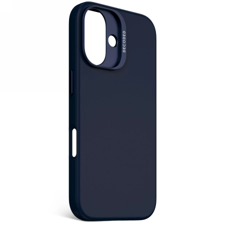 178201_2 Decoded AntiMicrobial Silicone Backcover Case with MagSafe for iPhone 16 - Navy Blueeng